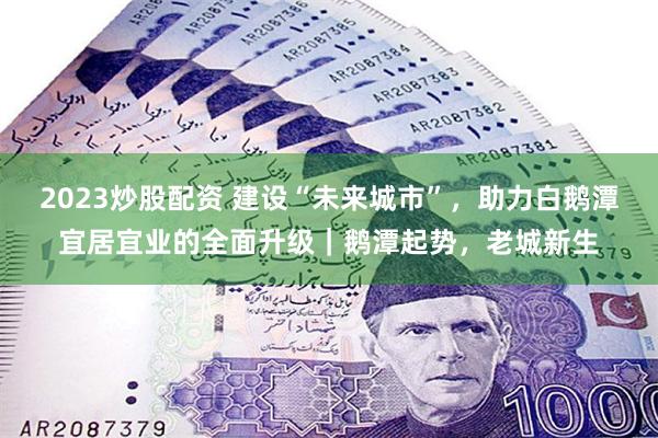 2023炒股配资 建设“未来城市”，助力白鹅潭宜居宜业的全面升级｜鹅潭起势，老城新生