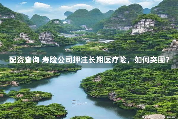 配资查询 寿险公司押注长期医疗险，如何突围？