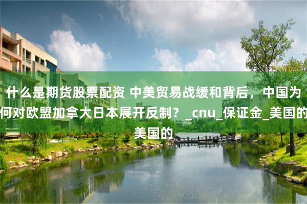 什么是期货股票配资 中美贸易战缓和背后，中国为何对欧盟加拿大日本展开反制？_cnu_保证金_美国的
